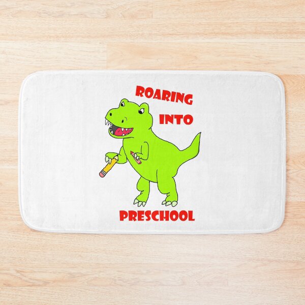 Item preview, Roaring into preschool, yellow green dinosaur designed and sold by Jessi-Sketches.