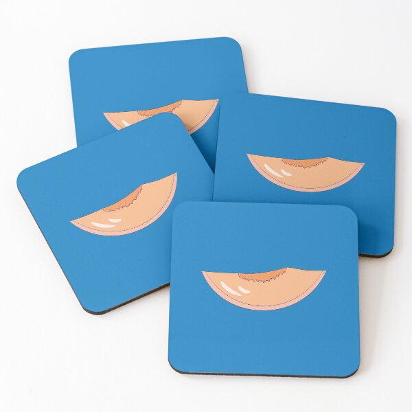 Item preview, Peach Slice on a Blue Background designed and sold by iCraftCafe.