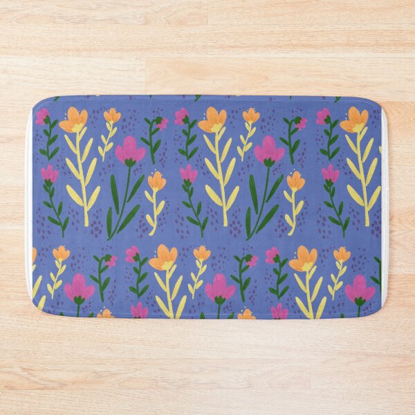 Item preview,  Handmaid floral pattern - blue background designed and sold by coupledreams.