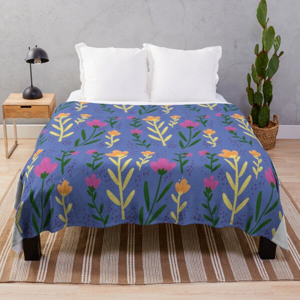 Item preview,  Handmaid floral pattern - blue background designed and sold by coupledreams.