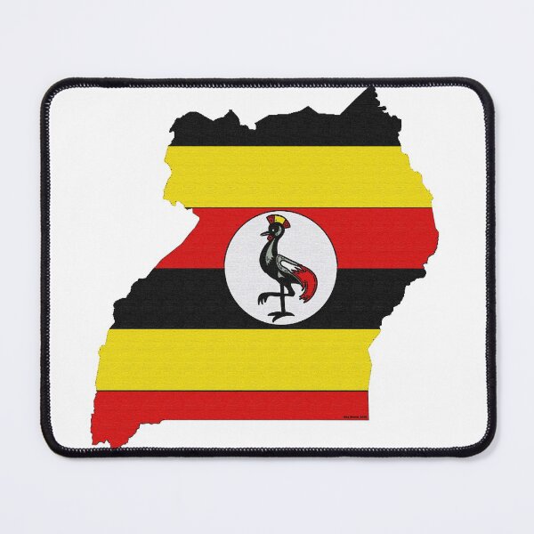 Item preview, Uganda Map With Ugandan Flag designed and sold by Havocgirl.