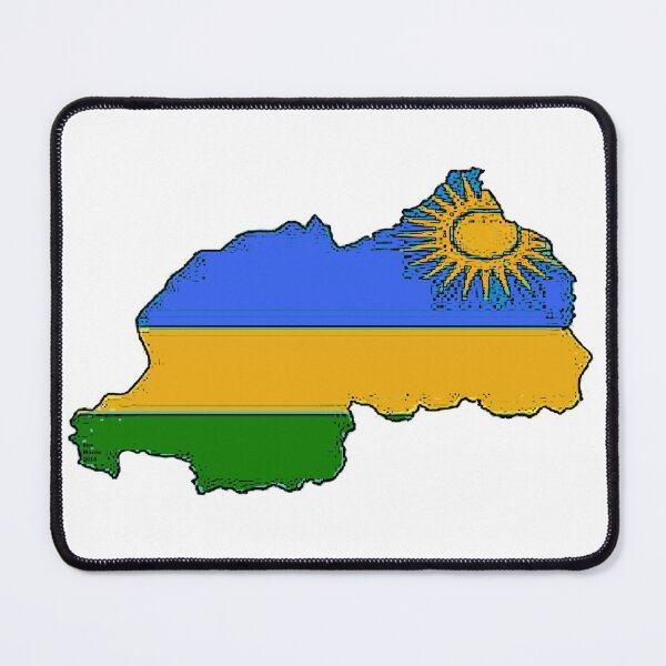Item preview, Rwanda Map With Rwandan Flag designed and sold by Havocgirl.