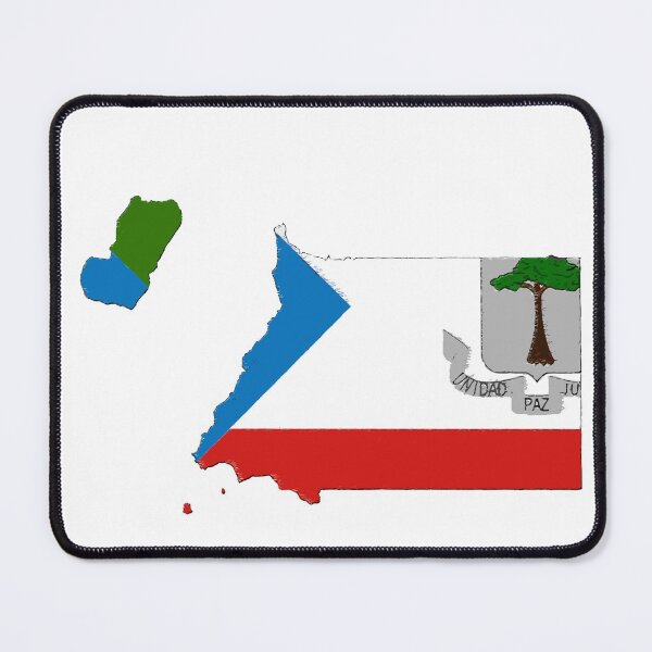 Item preview, Equatorial Guinea Map With Equatorial Guinean Flag designed and sold by Havocgirl.