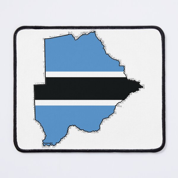 Item preview, Botswana Map With Flag designed and sold by Havocgirl.