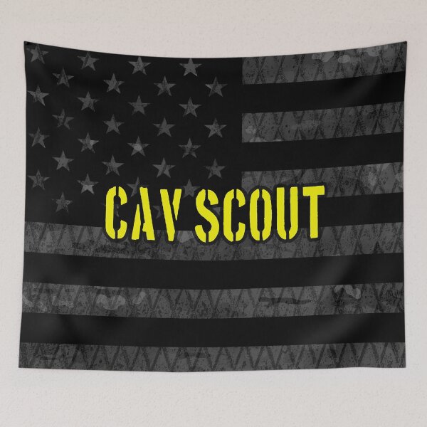 Artikelvorschau, Cav Scout gedämpfte amerikanische Flagge entworfen und verkauft von Jared Davies.