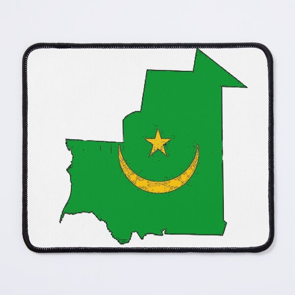 Item preview, Mauritania Map With Mauritanian Flag designed and sold by Havocgirl.