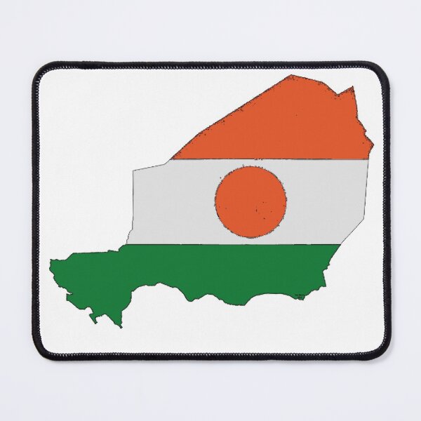 Item preview, Niger Map With Nigerien Flag designed and sold by Havocgirl.