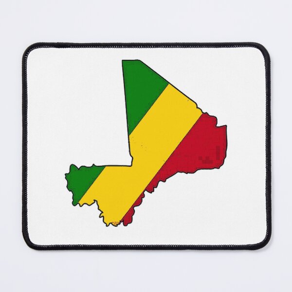 Item preview, Mali Map With Malian Flag designed and sold by Havocgirl.