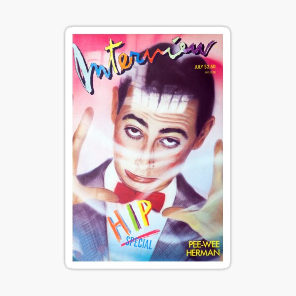 Item preview, PEE-WEE HERMAN- Interview Magazine Retro Art designed and sold by Neon Pop Shop.