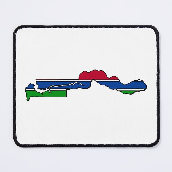 Item preview, Gambia Map With Gambian Flag designed and sold by Havocgirl.