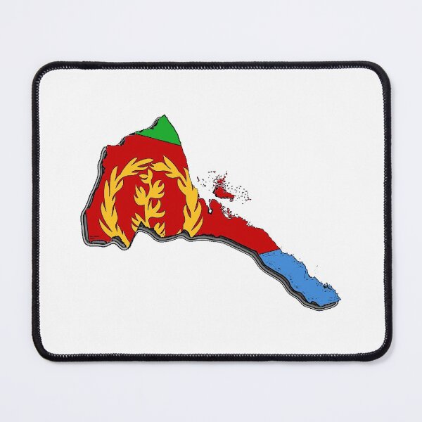 Item preview, Eritrea Map with Eritrean Flag designed and sold by Havocgirl.