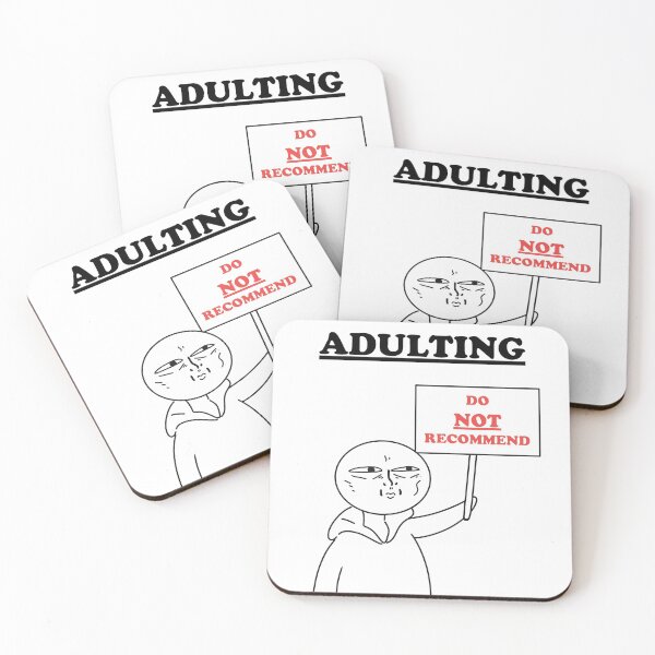 Item preview, Adulting Would Not Recommend designed and sold by Jijiscorner.