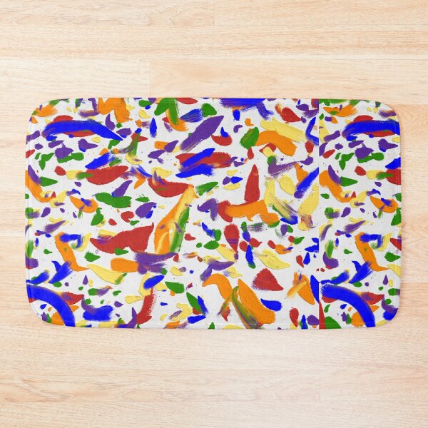 Item preview, Rainbow Abstract Positive Optimistic Fun Colorful Art Oil Painting Brush Strokes  designed and sold by hopecope.