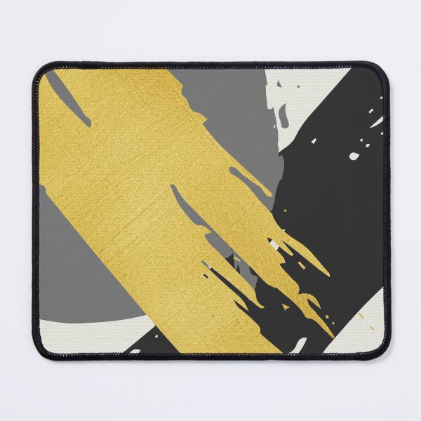 Item preview, Black and Gold Abstract Brush Strokes AP178-12 designed and sold by DuckyRubin.