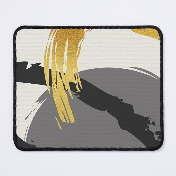 Item preview, Black and Gold Abstract Brush Strokes AP178-10 designed and sold by DuckyRubin.