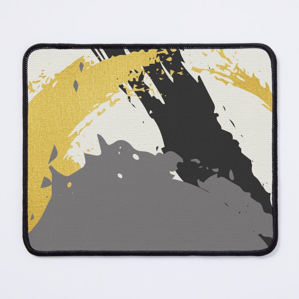Item preview, Black and Gold Abstract Brush Strokes AP178-5 designed and sold by DuckyRubin.