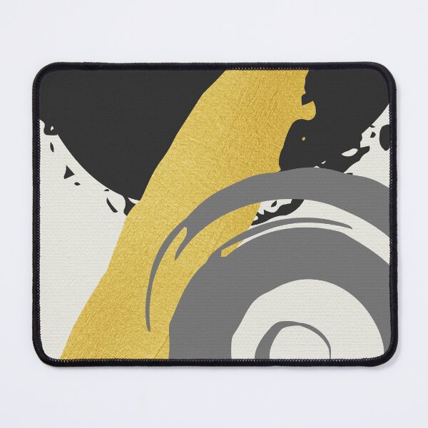 Item preview, Black and Gold Abstract Brush Strokes AP178-7 designed and sold by DuckyRubin.