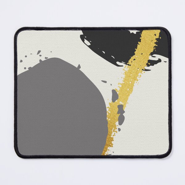 Item preview, Black and Gold Abstract Brush Strokes AP178-3 designed and sold by DuckyRubin.
