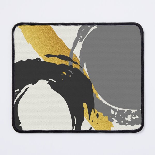 Item preview, Black and Gold Abstract Brush Strokes AP178-1 designed and sold by DuckyRubin.