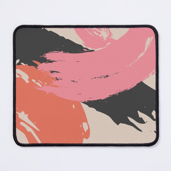 Item preview, Pink and Black Abstract Brush Strokes AP177-11 designed and sold by DuckyRubin.