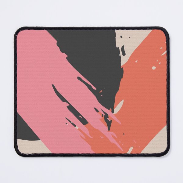 Item preview, Pink and Black Abstract Brush Strokes AP177-12 designed and sold by DuckyRubin.