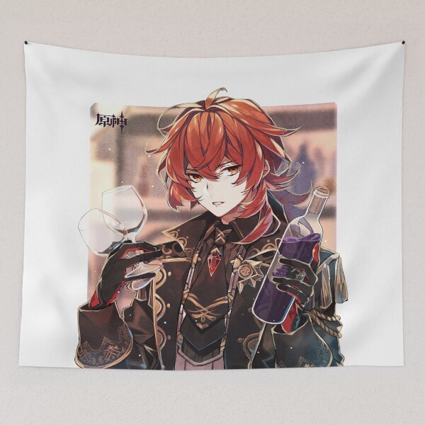 Item preview, Genshin Impact - Diluc Birthday Official Artwork 2021 designed and sold by Krimsy.
