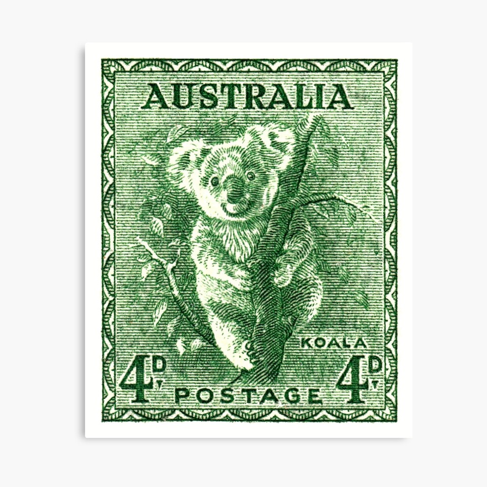 1940 Australia Koala Postage Stamp Photographic Print for Sale by  retrographics | Redbubble