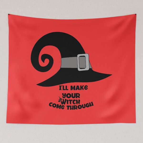 Item preview, I'll make your witch come through funny halloween pun designed and sold by seelya83.