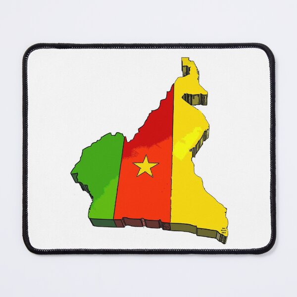 Item preview, Cameroon Map With Flag of Cameroon designed and sold by Havocgirl.