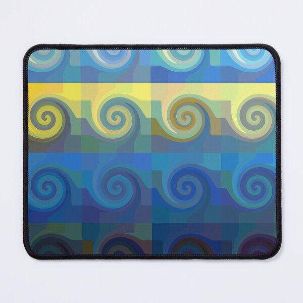 Item preview, Abstract tiles and waves pattern designed and sold by WesternExposure.