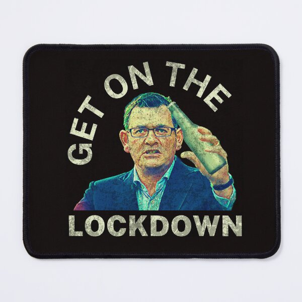 Item preview, Get On The Lockdown | Vintage Retro | Dan Andrews Meme designed and sold by Aussies-R-Us.