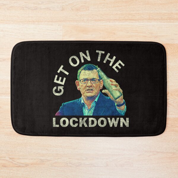Item preview, Get On The Lockdown | Vintage Retro | Dan Andrews Meme designed and sold by Aussies-R-Us.