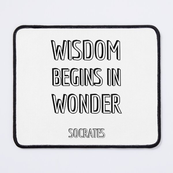 Item preview, Wisdom begins in wonder - Socrates quotes designed and sold by Inspirationmotivation.
