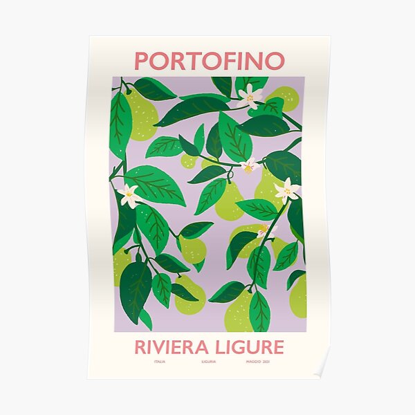 Portofino pears Poster