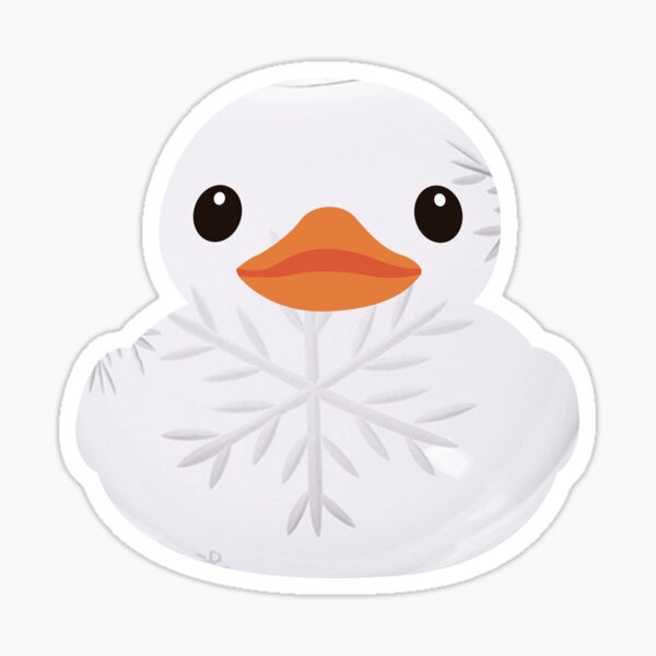 Item preview, Christmas Bauble Rubber Duck - White Snowflake designed and sold by GlitterState.