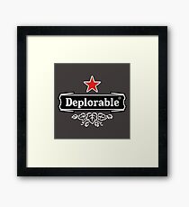 Deplorable Framed Print