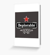 Deplorable Greeting Card