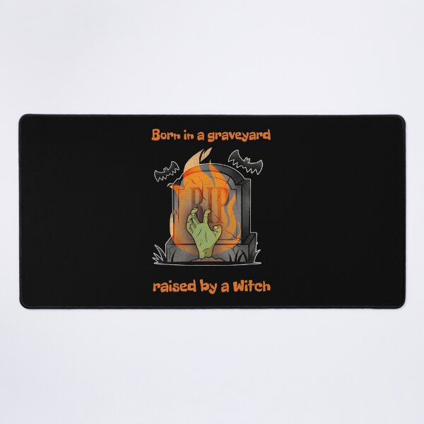 Item preview, Born in a graveyard raised by a witch Halloween 2021 designed and sold by helkav.