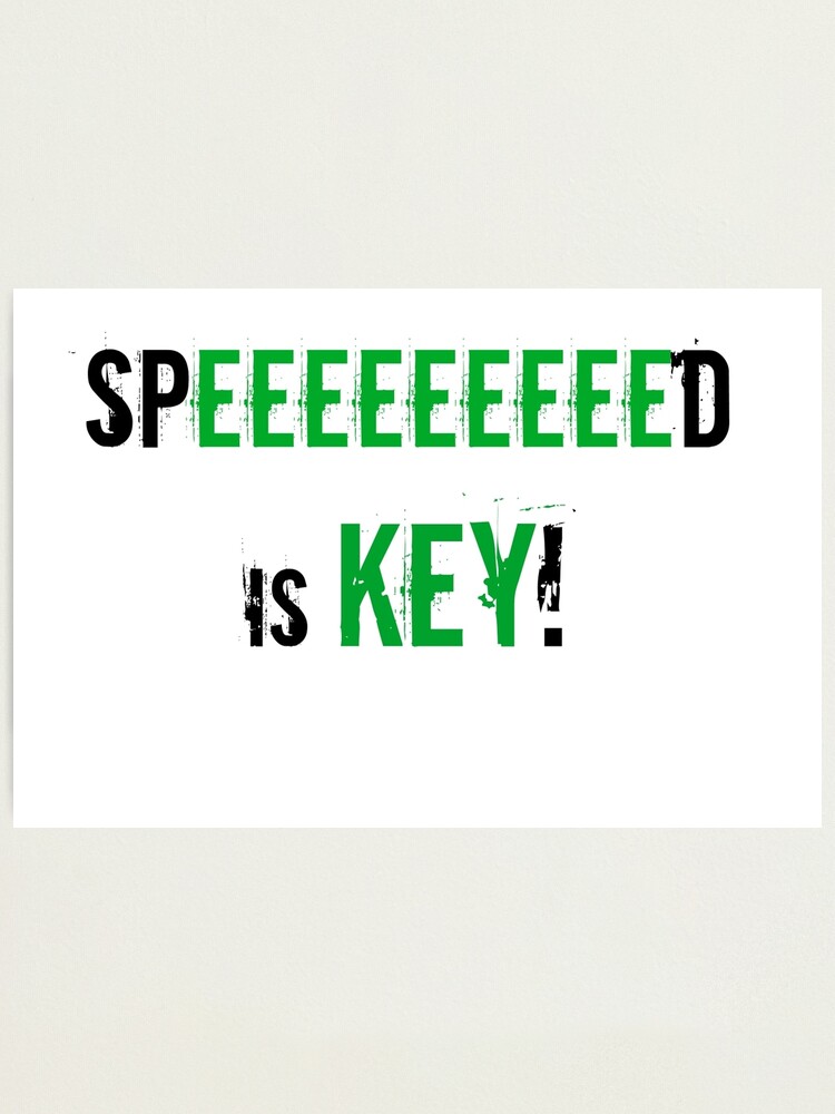 Speed Is Key Photographic Print By Siavabelleshop Redbubble - jacksepticeye speed is key logo roblox