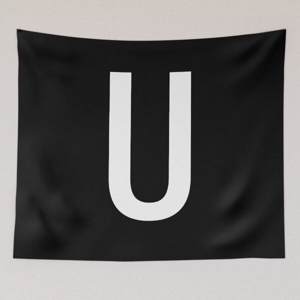 Item preview, LETTER U ALPHABET MONOGRAM INITIAL T-Shirt designed and sold by spolayastore.