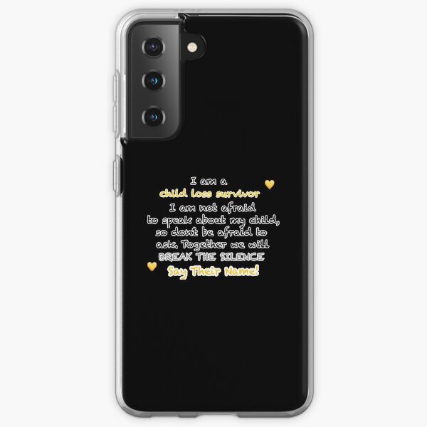 Child loss survivor gold Samsung Galaxy Soft Case