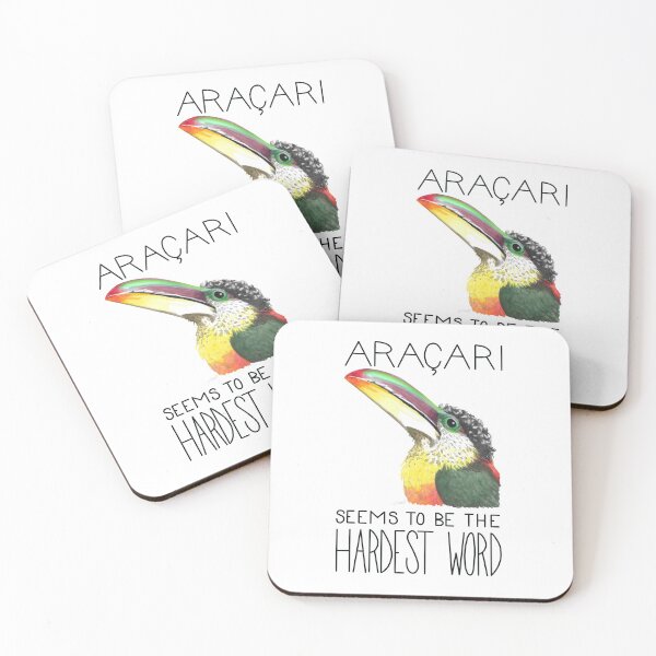 Item preview, Aracari Seems to be the Hardest Word (Curl-crested Aracari) designed and sold by LauraWolfArtist.