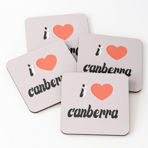 Item preview, I love Canberra Fitted T-Shirt designed and sold by sodoprod.