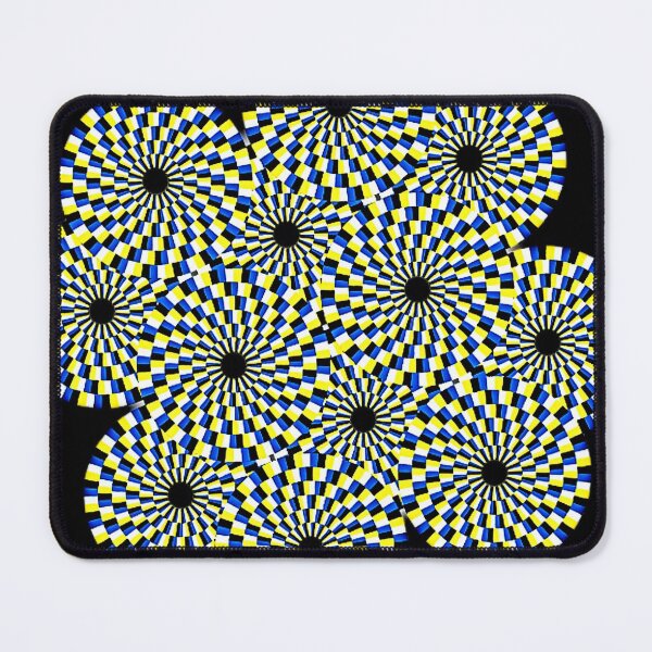 Item preview, Optical Illusion White Yellow Blue and Black designed and sold by The Anime Corner.