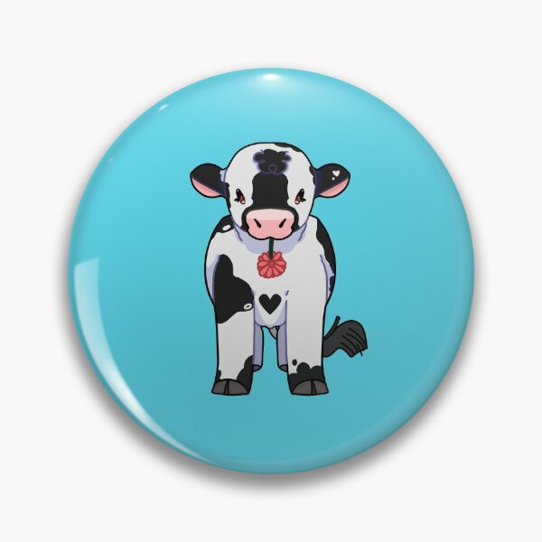 Item preview, A Holstein has brought you a flower! :) designed and sold by Kitten-Kitchen.