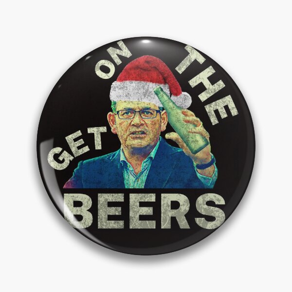 Item preview, Get On The Beers | Christmas | Vintage Retro | Dan Andrews Meme designed and sold by Aussies-R-Us.