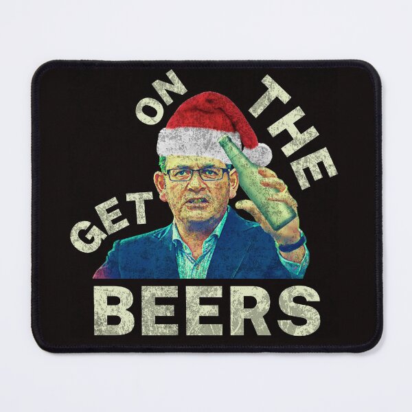 Item preview, Get On The Beers | Christmas | Vintage Retro | Dan Andrews Meme designed and sold by Aussies-R-Us.