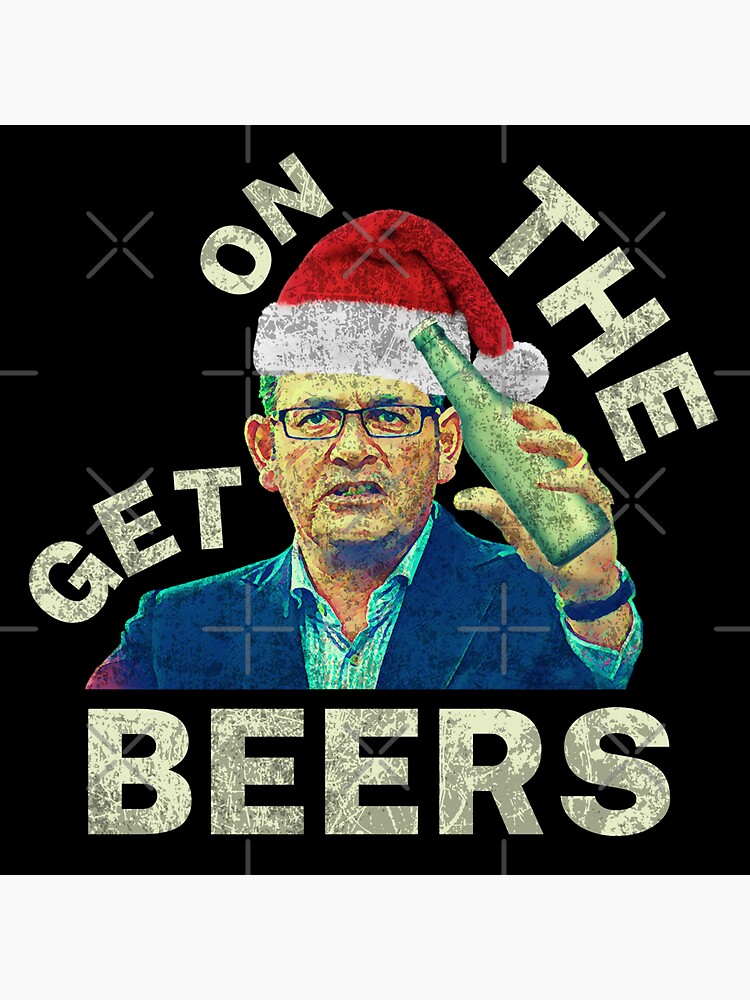 "Get On The Beers Christmas Vintage Retro Dan Andrews Meme