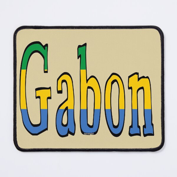 Item preview, Gabon Font with Gabonese Flag designed and sold by Havocgirl.