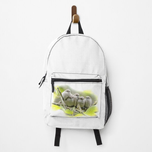 Item preview, Heartwarming Family Portrait: Five Bushtit Songbird Brothers designed and sold by walkswithnature.